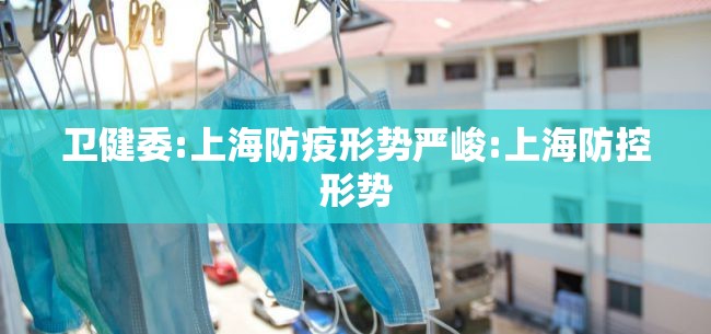 卫健委:上海防疫形势严峻:上海防控形势