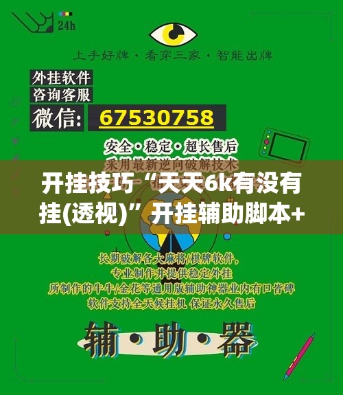 开挂技巧“天天6k有没有挂(透视)”开挂辅助脚本+详细开挂安装教程
