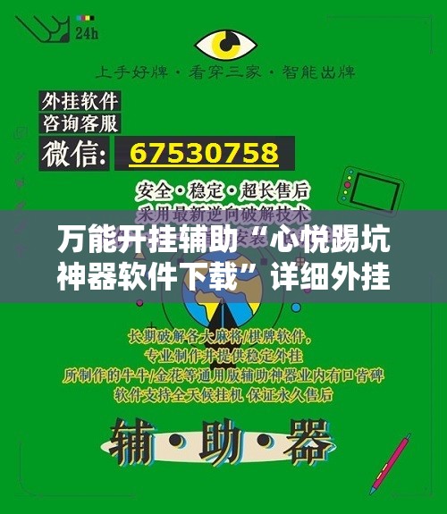 万能开挂辅助“心悦踢坑神器软件下载”详细外挂透视辅助软件教程