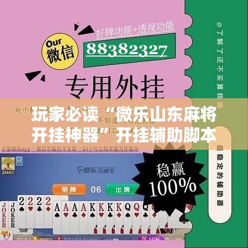 玩家必读“微乐山东麻将开挂神器”开挂辅助脚本+详细开挂安装教程