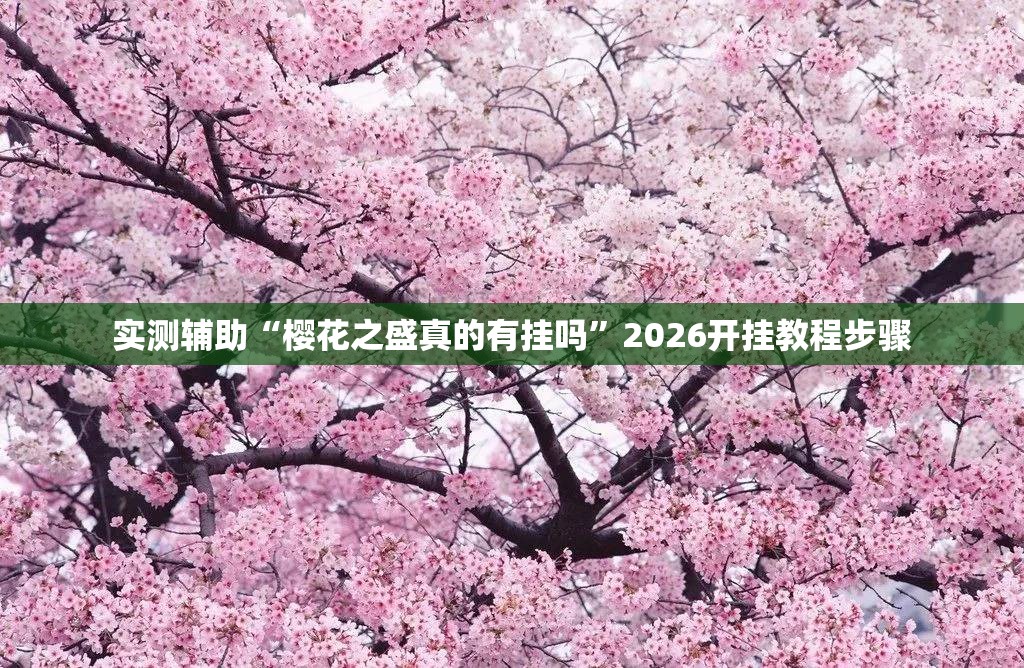 实测辅助“樱花之盛真的有挂吗	”2026开挂教程步骤