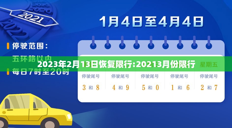 2023年2月13日恢复限行:20213月份限行 2023年2月13日恢复限行:20213月份限行