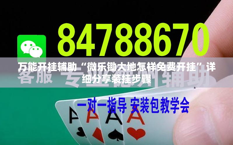 万能开挂辅助“微乐锄大地怎样免费开挂	”详细分享装挂步骤