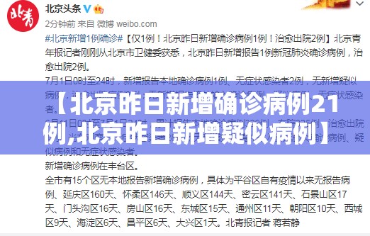 【北京昨日新增确诊病例21例,北京昨日新增疑似病例】 【北京昨日新增确诊病例21例,北京昨日新增疑似病例】