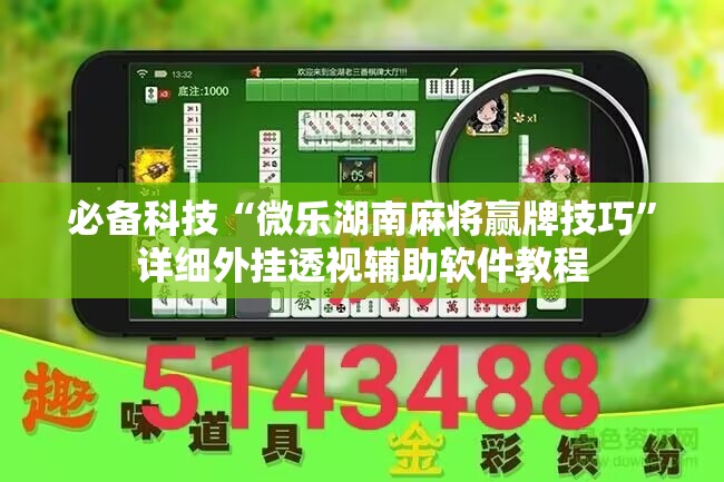 必备科技“微乐湖南麻将赢牌技巧”详细外挂透视辅助软件教程