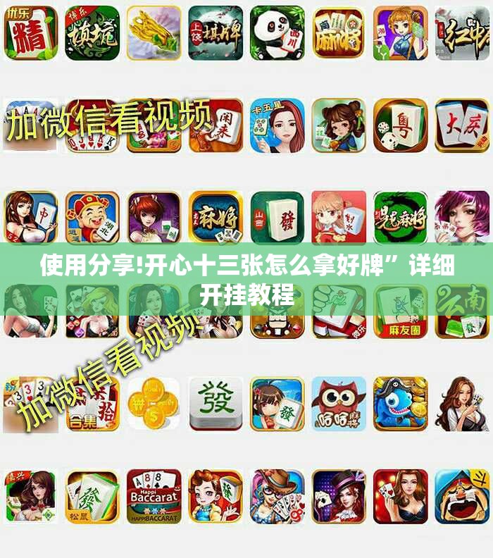 使用分享!开心十三张怎么拿好牌”详细开挂教程