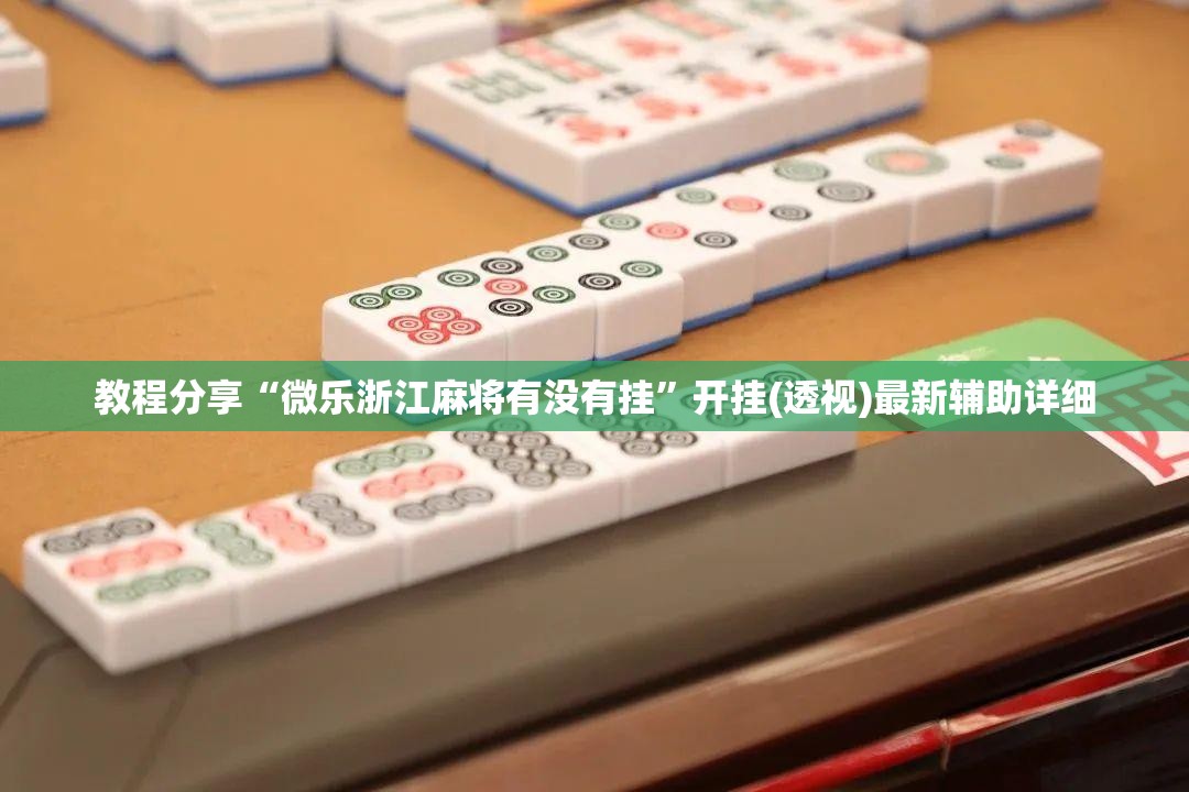 教程分享“微乐浙江麻将有没有挂”开挂(透视)最新辅助详细