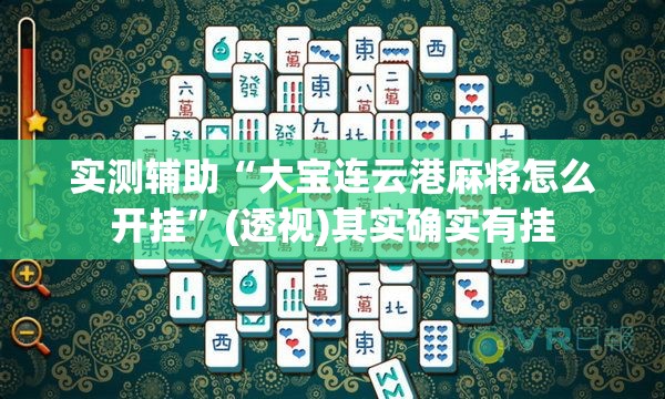 实测辅助“大宝连云港麻将怎么开挂”(透视)其实确实有挂