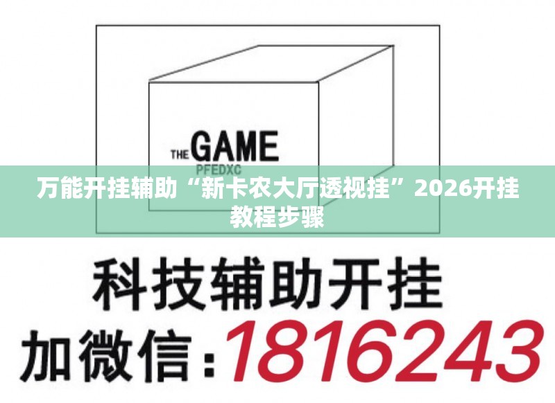 万能开挂辅助“新卡农大厅透视挂	”2026开挂教程步骤