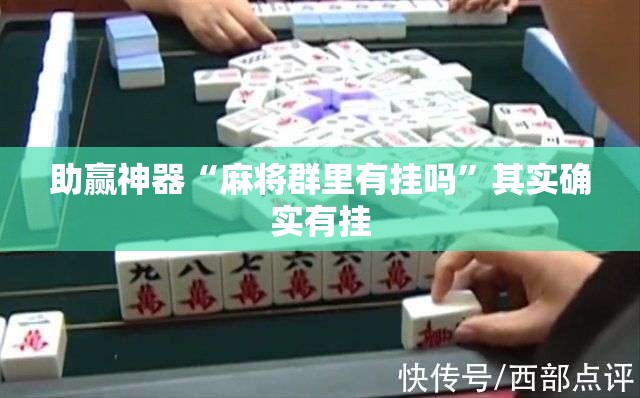 助赢神器“麻将群里有挂吗”其实确实有挂
