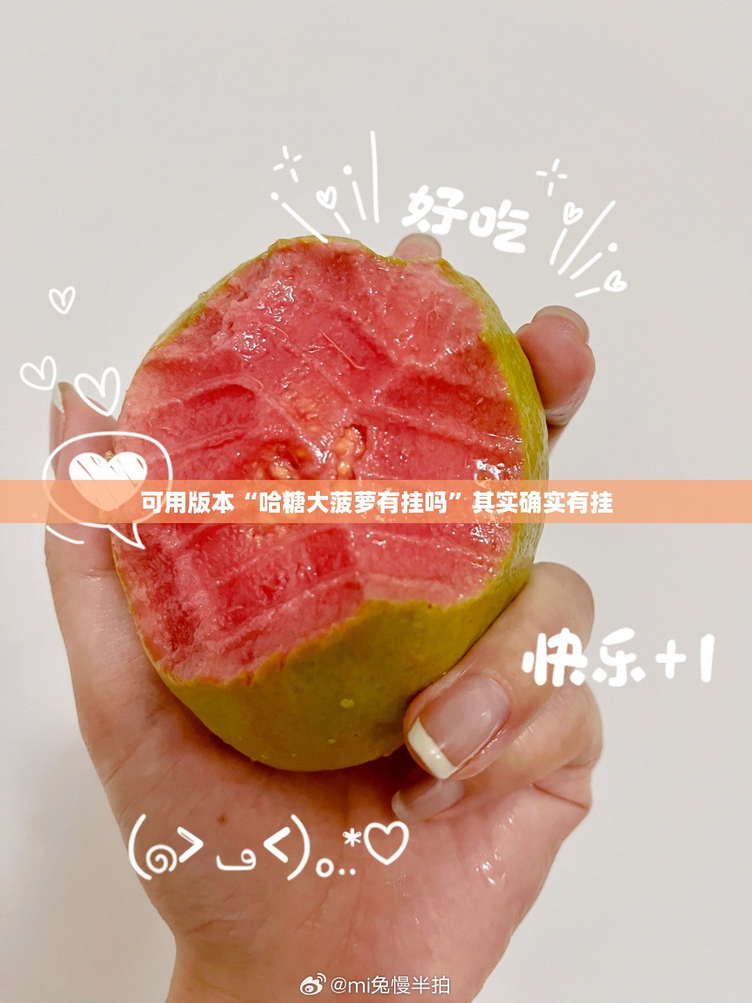 可用版本“哈糖大菠萝有挂吗”其实确实有挂