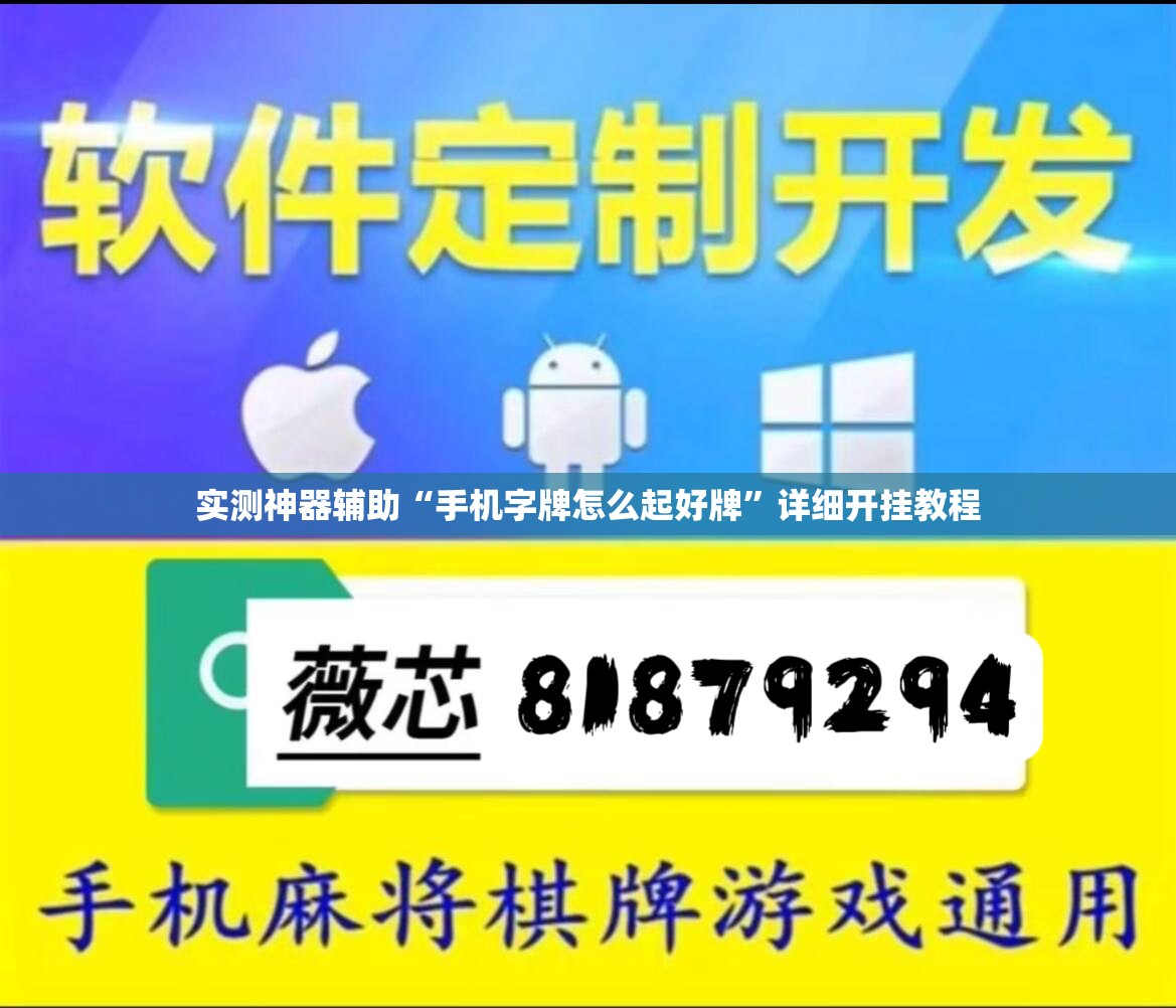 实测神器辅助“手机字牌怎么起好牌”详细开挂教程