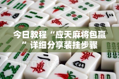 今日教程“应天麻将包赢”详细分享装挂步骤
