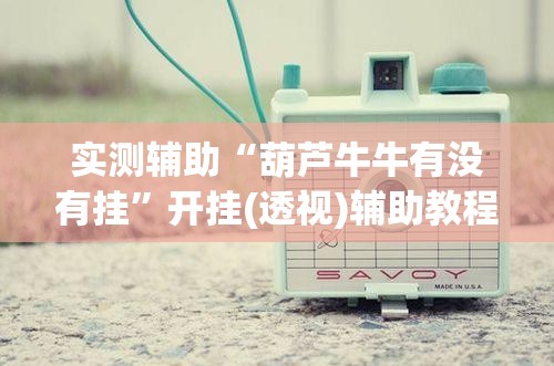 实测辅助“葫芦牛牛有没有挂”开挂(透视)辅助教程