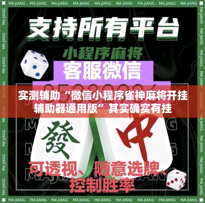 实测辅助“微信小程序雀神麻将开挂辅助器通用版”其实确实有挂