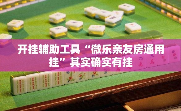 开挂辅助工具“微乐亲友房通用挂	”其实确实有挂