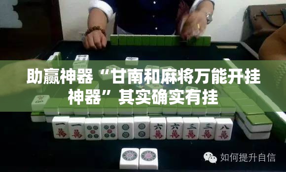 助赢神器“甘南和麻将万能开挂神器	”其实确实有挂