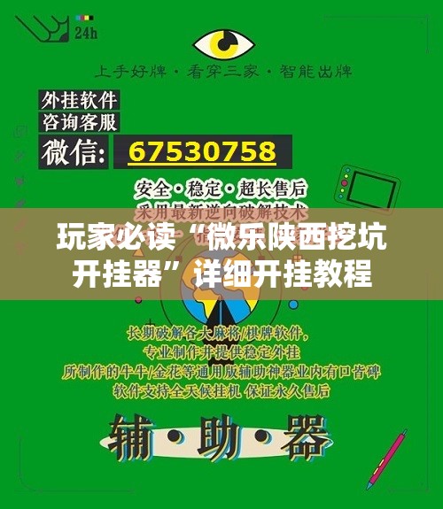 玩家必读“微乐陕西挖坑开挂器”详细开挂教程