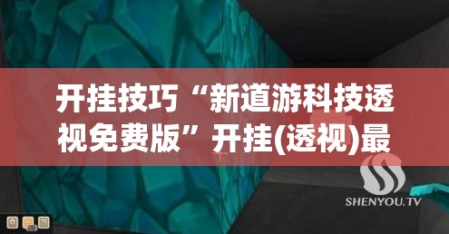 开挂技巧“新道游科技透视免费版	”开挂(透视)最新辅助详细