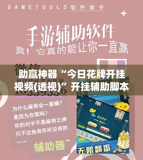 助赢神器“今日花牌开挂视频(透视)”开挂辅助脚本+详细开挂安装教程