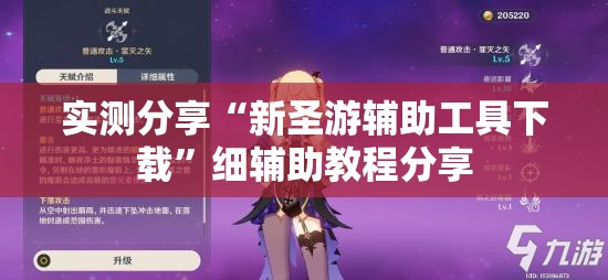实测分享“新圣游辅助工具下载”细辅助教程分享