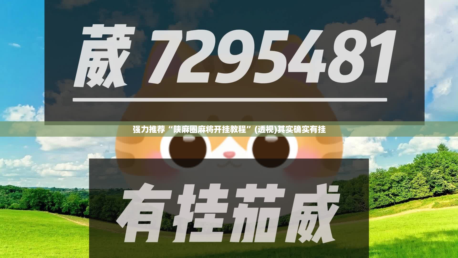 强力推荐“陕麻圈麻将开挂教程	”(透视)其实确实有挂