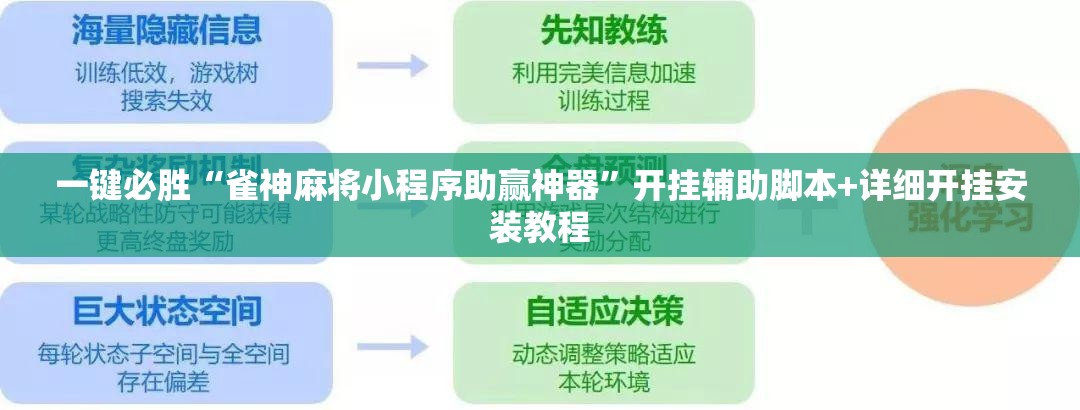 一键必胜“雀神麻将小程序助赢神器”开挂辅助脚本+详细开挂安装教程