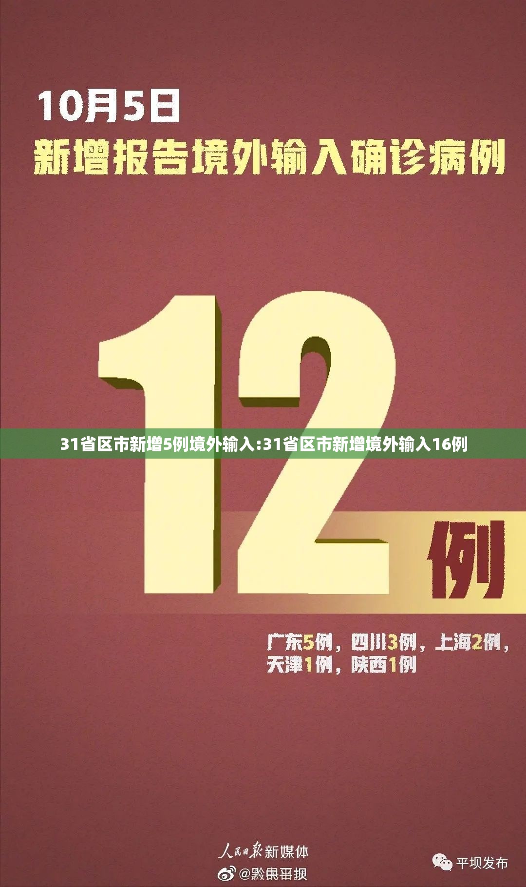 31省区市新增5例境外输入:31省区市新增境外输入16例 31省区市新增5例境外输入:31省区市新增境外输入16例