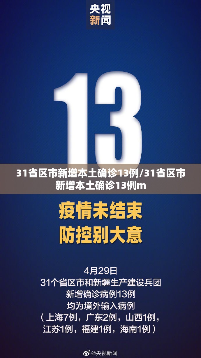 31省区市新增本土确诊13例/31省区市新增本土确诊13例m 31省区市新增本土确诊13例/31省区市新增本土确诊13例m