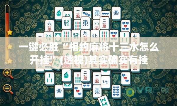 一键必胜“相约麻将十三水怎么开挂”(透视)其实确实有挂