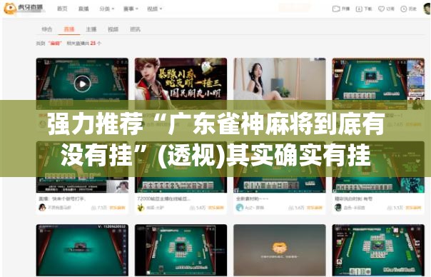 强力推荐“广东雀神麻将到底有没有挂”(透视)其实确实有挂