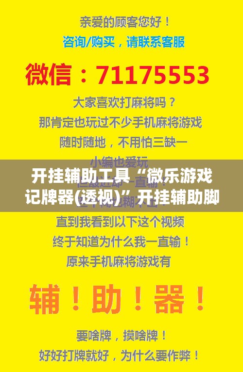 开挂辅助工具“微乐游戏记牌器(透视)	”开挂辅助脚本+详细开挂安装教程