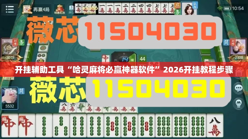 开挂辅助工具“哈灵麻将必赢神器软件”2026开挂教程步骤