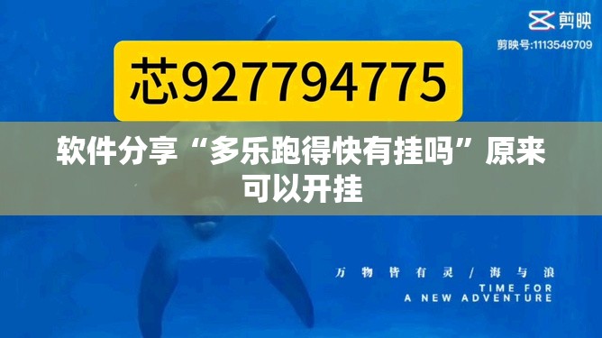 软件分享“多乐跑得快有挂吗”原来可以开挂