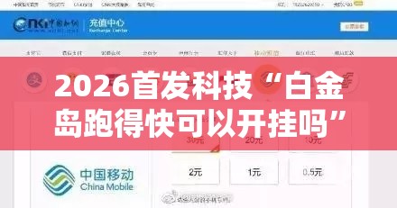 2026首发科技“白金岛跑得快可以开挂吗”科技辅助神器手机版