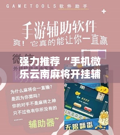 强力推荐“手机微乐云南麻将开挂辅助器通用版	”详细开挂教程