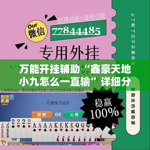 万能开挂辅助“鑫豪天地小九怎么一直输”详细分享装挂步骤