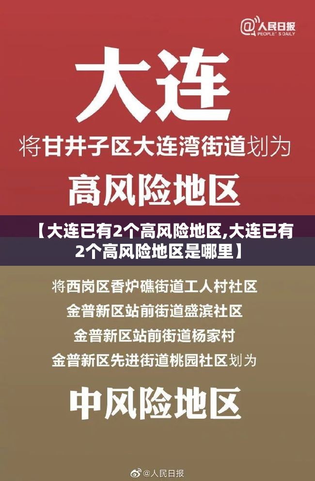 【大连已有2个高风险地区,大连已有2个高风险地区是哪里】 【大连已有2个高风险地区,大连已有2个高风险地区是哪里】