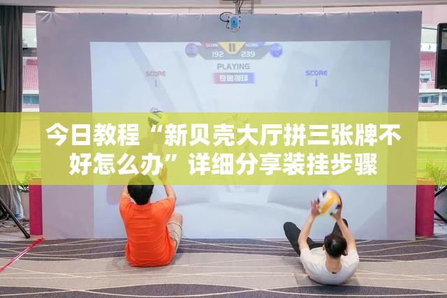 今日教程“新贝壳大厅拼三张牌不好怎么办”详细分享装挂步骤