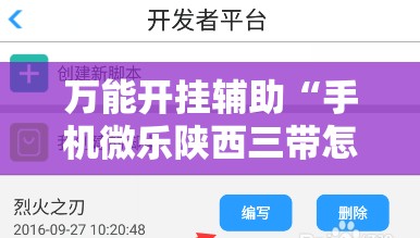 万能开挂辅助“手机微乐陕西三带怎么开挂”开挂辅助脚本+详细开挂安装教程