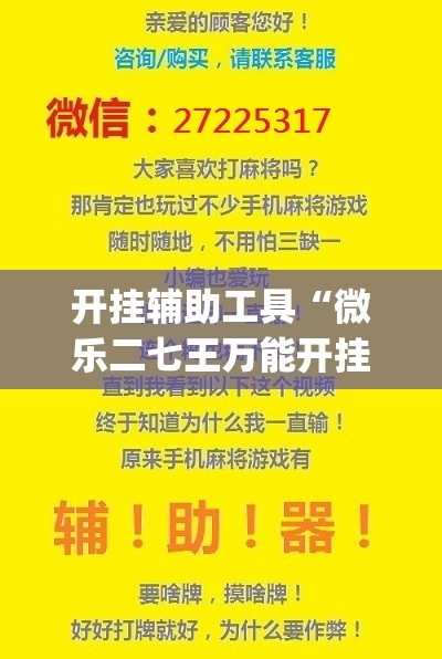 开挂辅助工具“微乐二七王万能开挂器	”开挂(透视)辅助教程