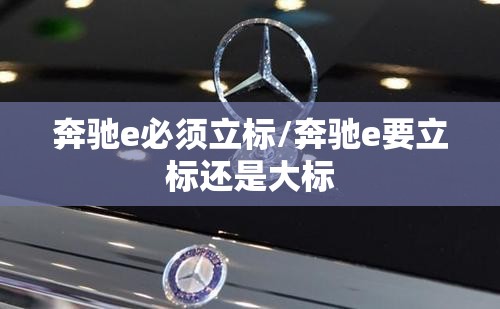 奔驰e必须立标/奔驰e要立标还是大标 奔驰e必须立标/奔驰e要立标还是大标