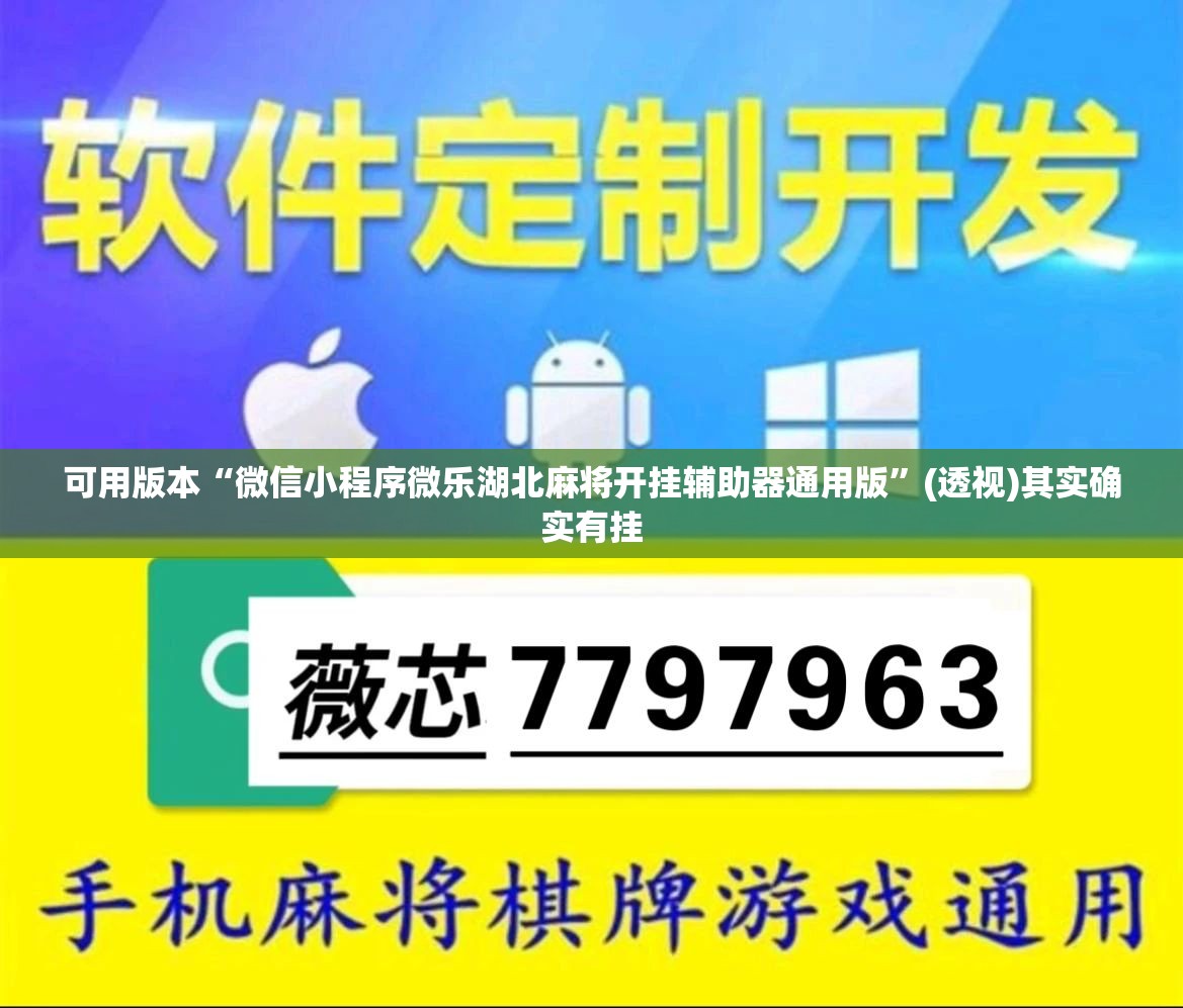 可用版本“微信小程序微乐湖北麻将开挂辅助器通用版	”(透视)其实确实有挂