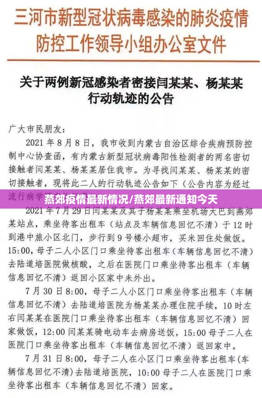 燕郊疫情最新情况/燕郊最新通知今天 燕郊疫情最新情况/燕郊最新通知今天