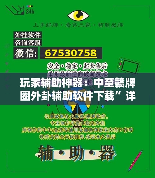 玩家辅助神器：中至赣牌圈外卦辅助软件下载”详细分享装挂步骤