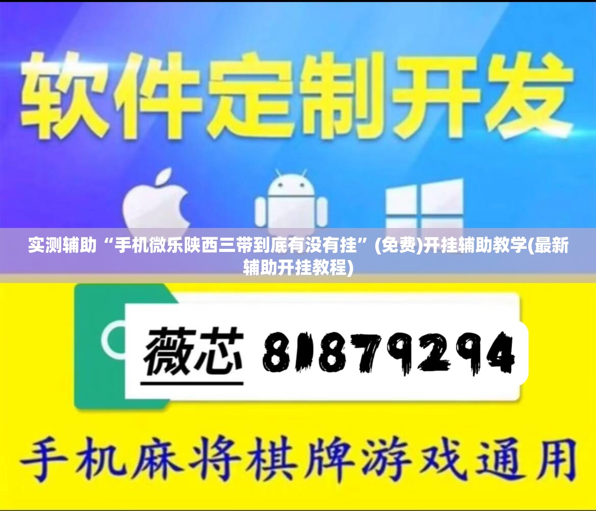 实测辅助“手机微乐陕西三带到底有没有挂”(免费)开挂辅助教学(最新辅助开挂教程)