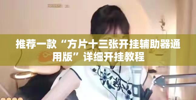 推荐一款“方片十三张开挂辅助器通用版	”详细开挂教程