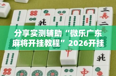 分享实测辅助“微乐广东麻将开挂教程	”2026开挂教程步骤