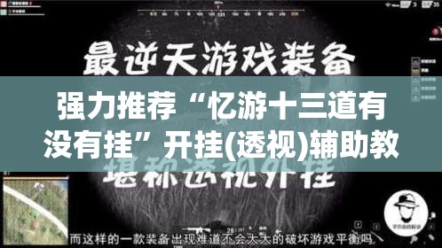 强力推荐“忆游十三道有没有挂”开挂(透视)辅助教程