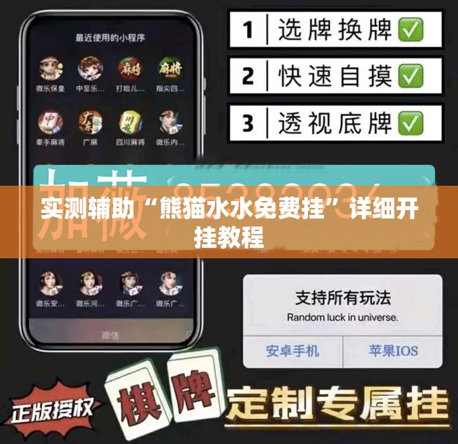 实测辅助“熊猫水水免费挂”详细开挂教程